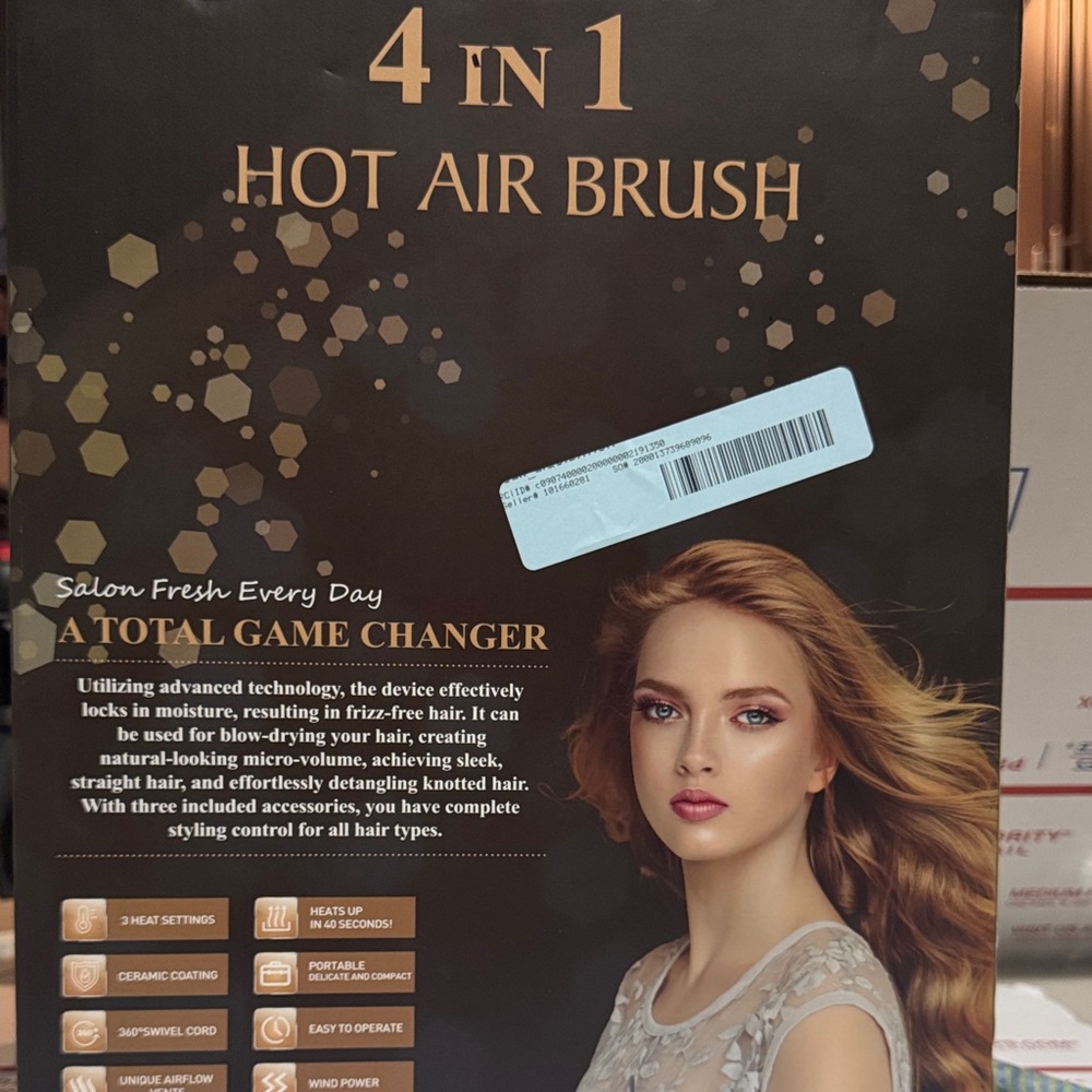 4 in 1 Hot Air Brush - Gold